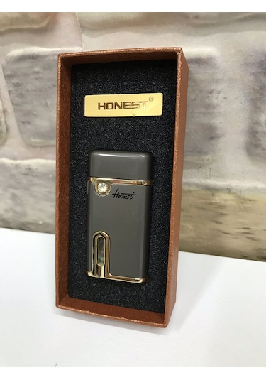 Honest Marka Rüzgar Çakmağı Gaz Göstergeli Füme
