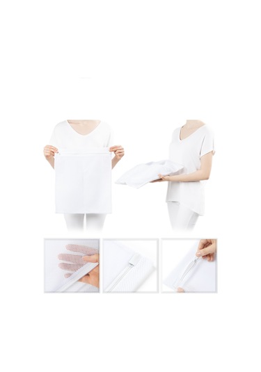 Ocean Home Textile Beyaz Renk Ayakkabı Yıkama Filesi 35 x 40 cm