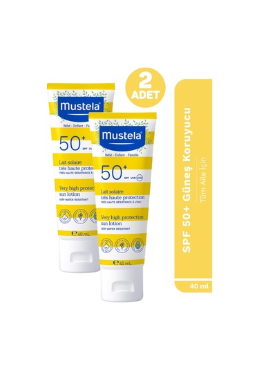 Mustela Güneş Losyonu Spf50 40 ML x 2