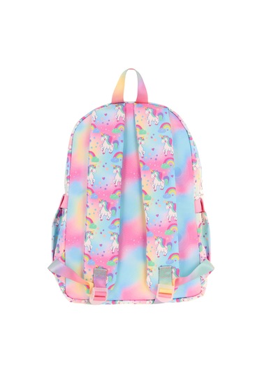 Elatae Su Geçirmez Kumaş Kız Çocuk Çok Gözlü Ortopedik Sırt Okul Çantası L5243 Turkuaz