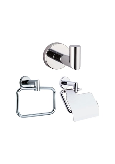 VitrA Minimax Krom 3 Parça Aksesuar Seti Krom