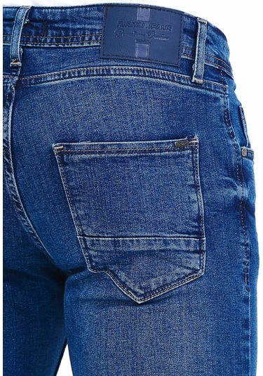 Digital Jeans Erkek Slim Fit Dar Kesim Dar Paça Kot Panto Koyu Mavi Açık Gri