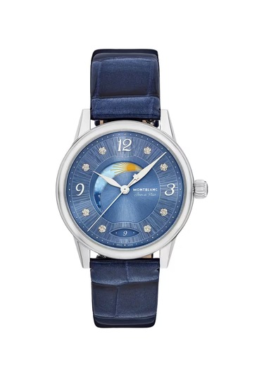 Montblanc Boheme Day & Night 34 Mm Otomatik Saat 133310 Mavi