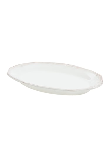 Mudo Home Ekru Kayık Tabak 20cm