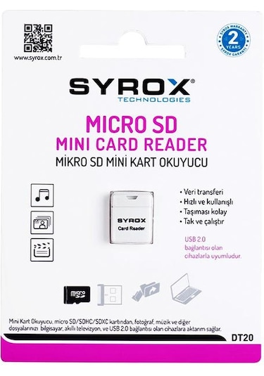 Syrox Micro Sd Mini Kart Okuyucu