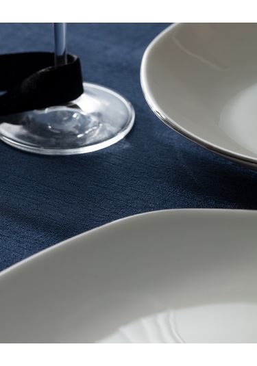 Madame Coco Collin 6 Kişilik 24 Parça Yemek Takımı - Beyaz/silver Çok Renkli