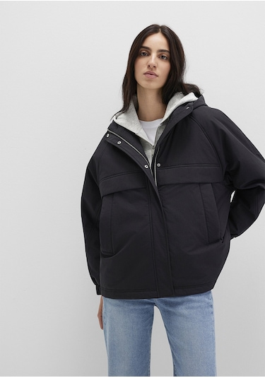 Mavi - Kapüşonlu Siyah Ceket 1110348-900 Siyah