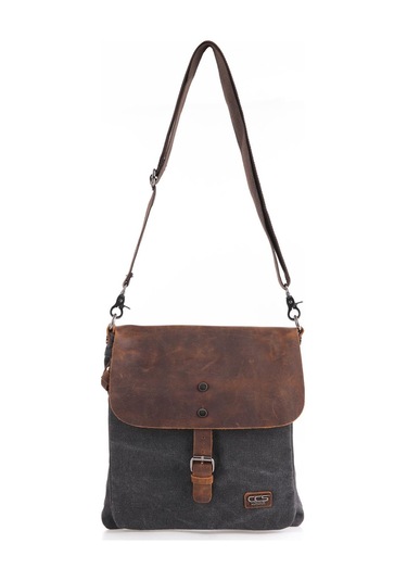 Ççs 31350 Kanvas Postacı Çantası-black Siyah