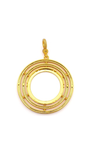 Altın Kaplama İmitasyon Ajda Model Tam Çerçeve İçi Boş Kolye Ucu Tgr-732 Altın