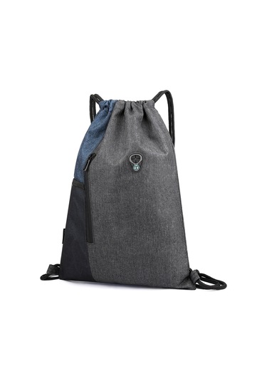 Padalink Su Geçirmez Kulaklık Girişli Çekmeli Sırt Çantası - Gençler Ve Yetişkinler İçin Pratik Seyahat Çantası Mavi