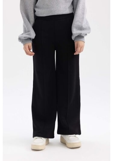 DeFacto Kız Çocuk Wide Leg Pantolon B7784A8NSBK81 Siyah