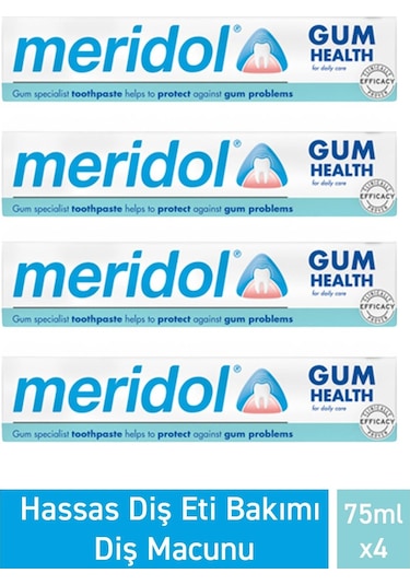 Meridol Hassas Diş Eti Bakımı Diş Macunu 4 x 75 ML