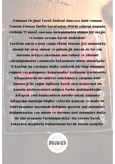 Colmans Pembe Cadı Tarot Destesi - 78 Kart