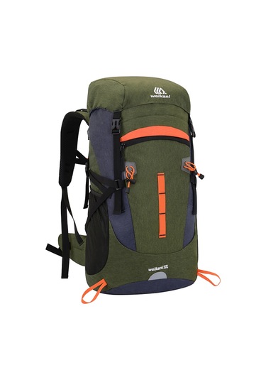 Hombey Açık Hava Çantası 50 L Açık Hava Spor Sırt Çantası Su Geçirmez Dağcılık Sırt Çantası Büyük Kapasit Yeşil