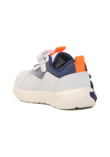 Beyaz Cırtlı Hafifi Unisex Çocuk Spor Ayakkabı 1905 B Beyaz-lacivert Beyaz - Lacivert