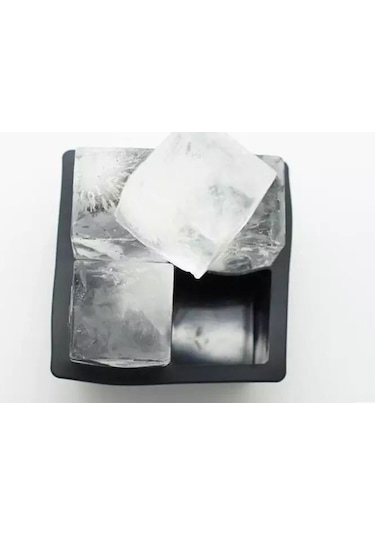 Hangfox 4'lük Kapaklı Silikon Buz Kalıbı - Meyveli Buz, Kokteyl Ve Kahve İçin Pratik Çok Renkli