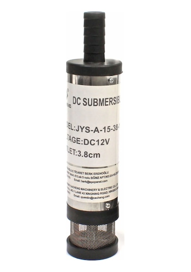 12 Volt Mazot Yağ Aktarma Pompası, Dc Mini Dalgıç Pompa Süzgeçli