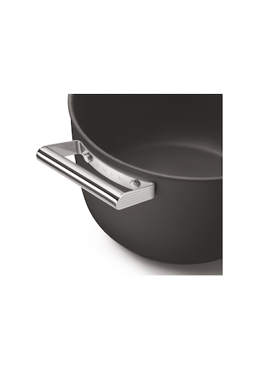 Smeg Cookware 50's Style Siyah Tencere Cam Kapaklı 26 CM 7.7 L