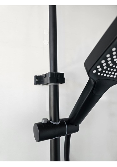 Piyano Duş Seti Kendinden Bataryalı Çoklu Fonksyon Kolay Montaj Uzatma Borusu Hediyeli Siyah