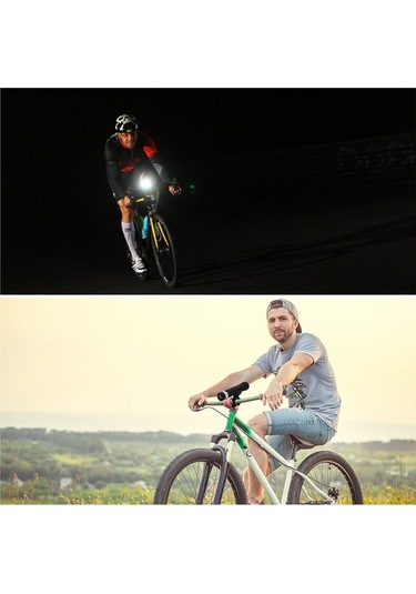 Fortunelane Bluetooth Kablosuz Hoparlör Bisiklete Montaj - Led Fenerli, Su Geçirmez, 24 Saat Pil Ömrü, Dış Mekan Hoparlörü