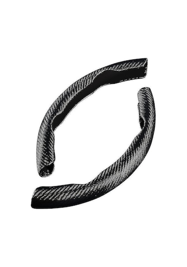 Padalink Karbon Fiber Direksiyon Kılıfı, Ergonomik Tasarım, Anti Kayma, Hızlı Kurulum, Araç Aksesuarı, Siyah Renk, Her Cinsiyet İçin Uygun