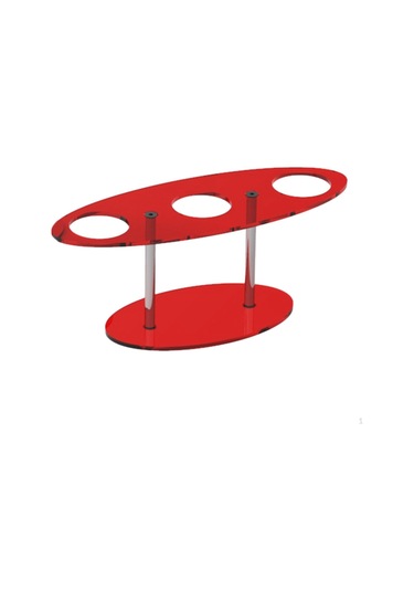 Kırmızı Doğum Günü İçin Koni Tutucu Waffle Dekoratif Raf Suşi El Rulo Standı