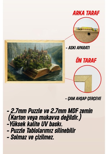 Ahşap Çerçeveli Puzzle - Tablo Hthp - 009 23 X 32 120 Parça