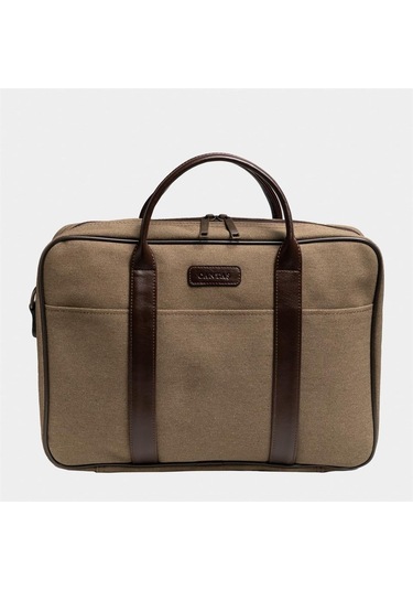 Çantaş Retro Kanvas 40x29 Evrak Ve Laptop Çantası 15 İnç Haki