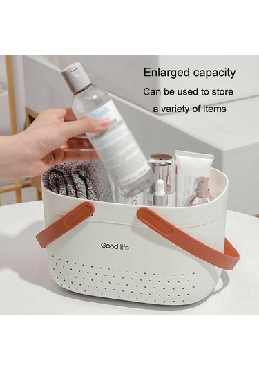 Sones Silikon Taşınabilir Yıkama Sepeti Banyo Depolama Drenaj Duş Raf Sepeti Gri