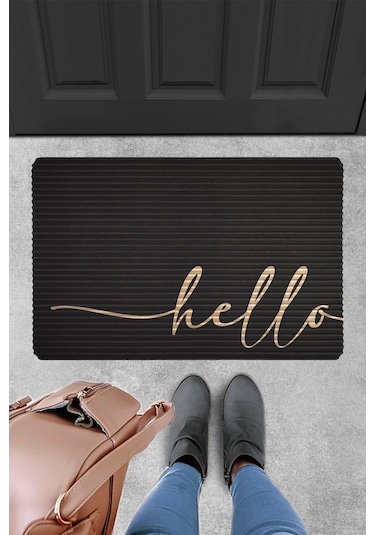 Evaşk Kapı Önü Paspası Vinil Kaymaz Tabanlı 40 X 60 Uvrub084