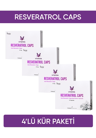 Vitisfera Resveratrol Caps Kür Seti 4'lü