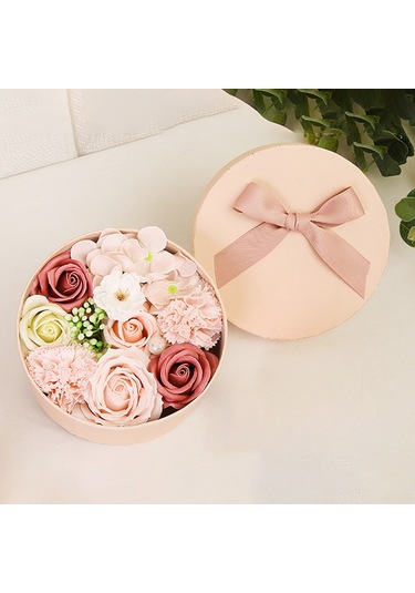 Ximistore9 Romantik Gül Sabun Çiçeği Hediye Kutusu - Mor Renk, Şık Tasarım Ve Özel Tebrik Kartı Dahil