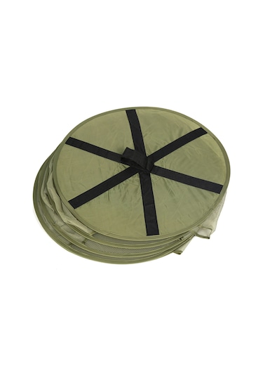 Symbee Askeri Yeşili 6 Katlı Bitki Kurutma Ağı - 60 Cm Çaplı Askı Tipi Çok Katlı Ot, Çiçek, Fıstık Kurutma Rakımı