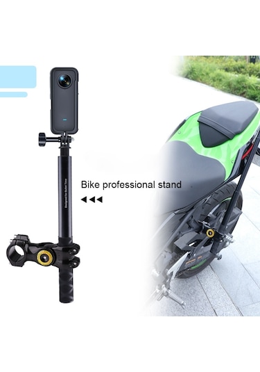 Sones Monopod Standı İle Motosiklet Bisiklet Gidon Fikstürü Montaj Kamera Braketi Adaptörü Siyah