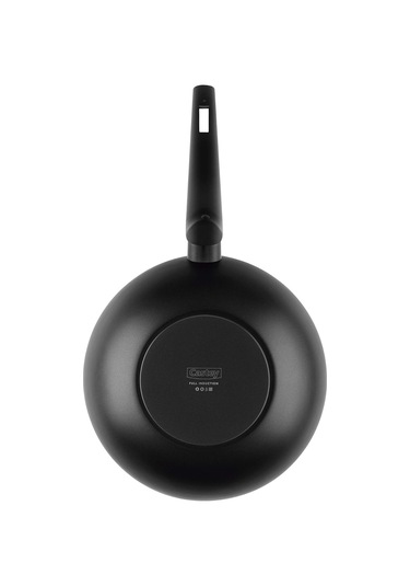 Titanium Serisi Yapışmaz Kaplamalı Dövme Alüminyum Wok Tava 28cm Siyah