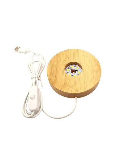 Trendooze Yuvarlak Topu Tabanı Suntek Sıcak Led Kristaller Işık Işık Için C Ahşap 10cm Hk Diğer