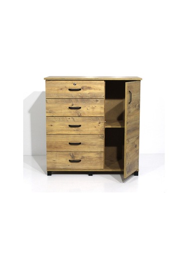 Mobilya Sarayı Dolaplı 5 Çekmeceli Şifonyer (540138740)