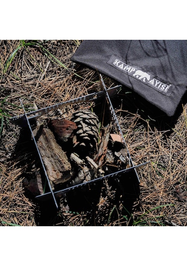 Kamp Ayısı Çelebi Bushcraft Jel Yakıtlı Osmanlı Ocağı Gri