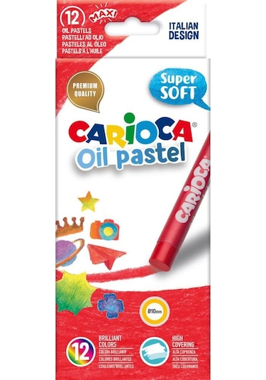 Carioca Yağlı Pastel Boya Kalemi 12'Li 43277