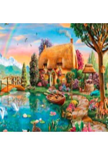 Ks Puzzle 2000 Parça Lakesıde Cottage Göl Kenarı Kır Evi