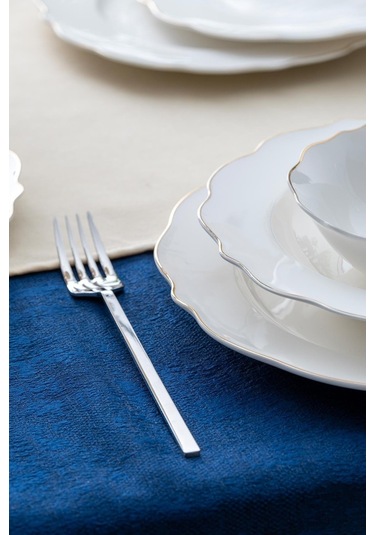 Acar Stream Gold Porselen 24 Prç.yemek Takımı