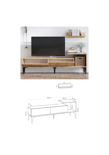 Decormet Lia Tv Ünitesi Safir Meşe -dec-20072 Diğer