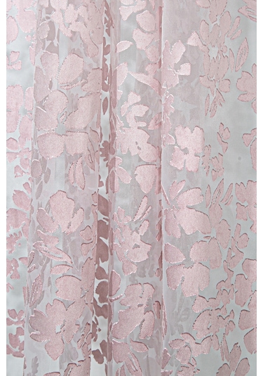 Pannello Tül Perde Beyaz Pembe 140x295 Pembe-beyaz