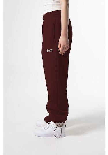 Flaw Atelier Baggy Eşofman Altı-28815 Bordo