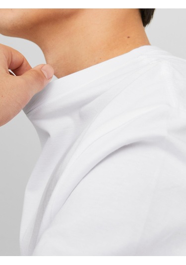 Jack&jones Orıgınals Jorvesterbro Tee Ss Crew Neck Erkek T-shirt Bright White