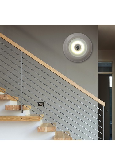 Xiyyadms Kablosuz Kumandalı Dokunmatik Led Işık - Gece Lambası, Duvar Aydınlatması - Mutfak, Oturma Odası, Kitaplık, Dolap Uygun - Kaliteli Pc Malzeme Pil Dahil Değil Beyaz