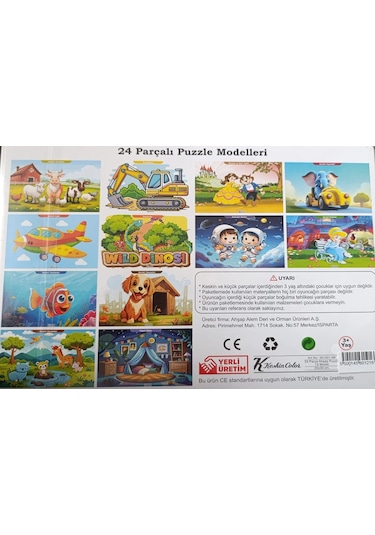 Ahşap Puzzle 24x30 Cm 24 Parça Astronot İkizler