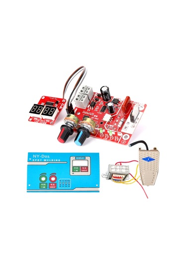 Vkemall 9v 40a Nokta Kaynak Kontrol Paneli Dıy Seti - Zaman Ve Akım Ayarlı, Dijital Ekran, Ayak Pedalı