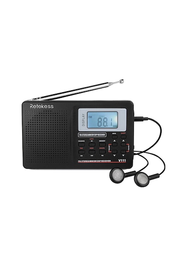 Springsun Retekess Mw/fm/sw Stereo Radyo 9khz Cep Dünya Bandı Dijital Ayarlı Radyo Açık Hava Radyosu