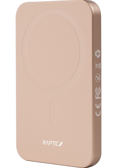 Raptic S4 Aramid-skin M-safe Özellikli Ultra İnce Powerbank 15w 5000mah Kahverengi Kahverengi